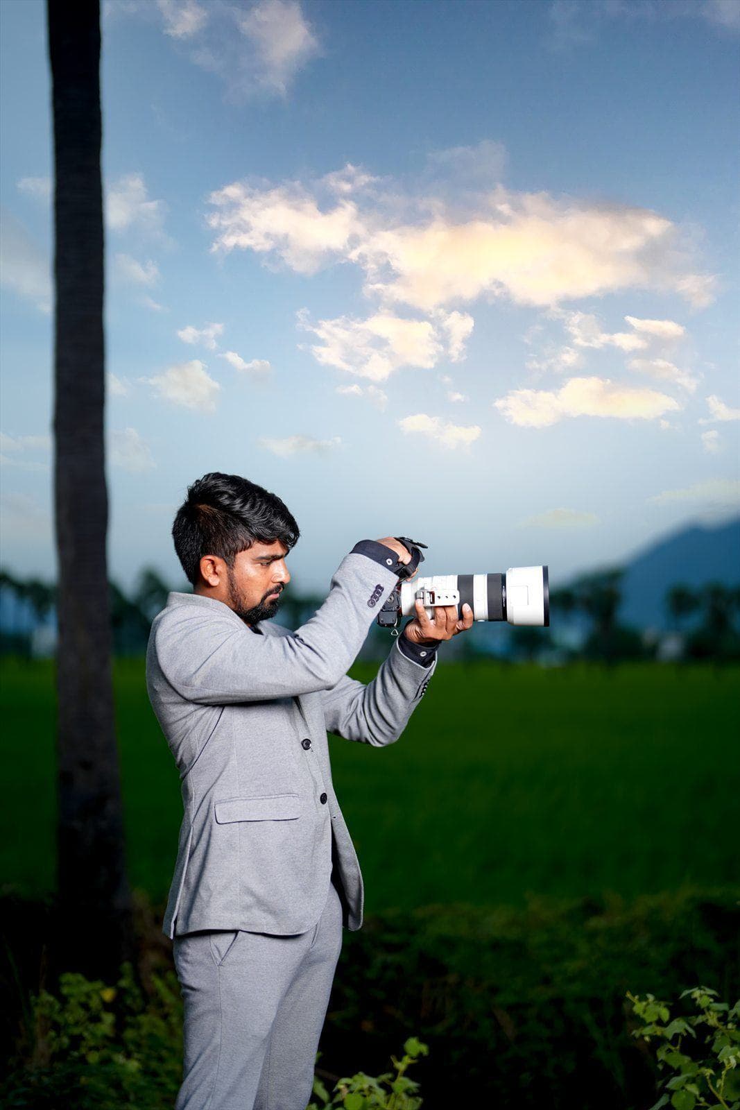 Sonu, founder and creative director of Snaplica, with his camera